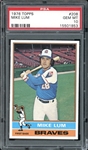 1976 Topps #208 Mike Lum PSA 10 GEM MINT