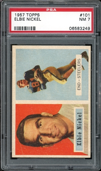 1957 Topps #101 Elbie Nickel PSA 7 NM