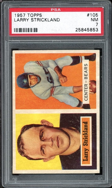 1957 Topps #105 Larry Strickland PSA 7 NM