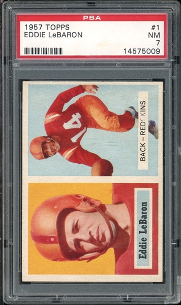 1957 Topps #1 Eddie LeBaron PSA 7 NM