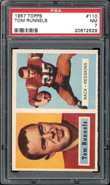 1957 Topps #110 Tom Runnels PSA 7 NM