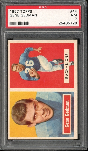 1957 Topps #44 Gene Gedman PSA 7 NM