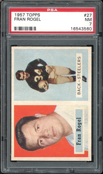 1957 Topps #27 Fran Rogel PSA 7 NM