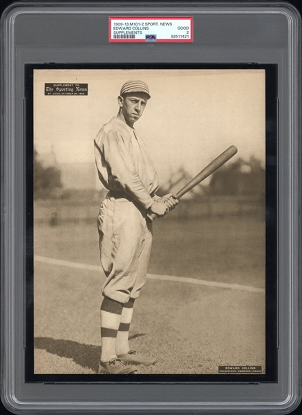 1909-13 M101-2 Sporting News Supplements Edward Collins PSA 2 GD