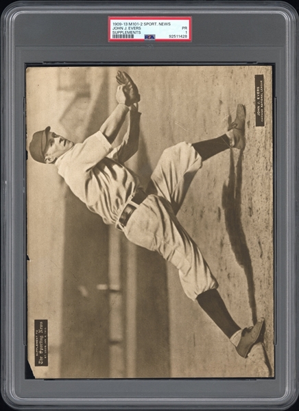 1909-13 M101-2 Sporting News Supplements John J. Evers PSA 1 PR