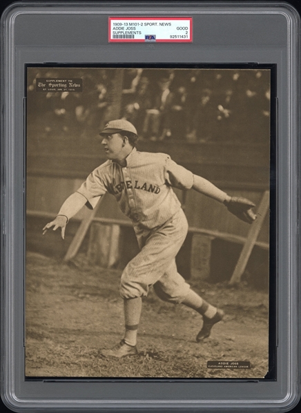 1909-13 M101-2 Sporting News Supplements Addie Joss PSA 2 GD