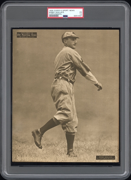 1909-13 M101-2 Sporting News Supplements Bobby Wallace PSA 1.5 FR