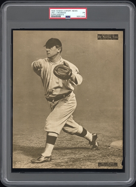 1909-13 M101-2 Sporting News Supplements Jno. J. McGraw PSA 1 PR