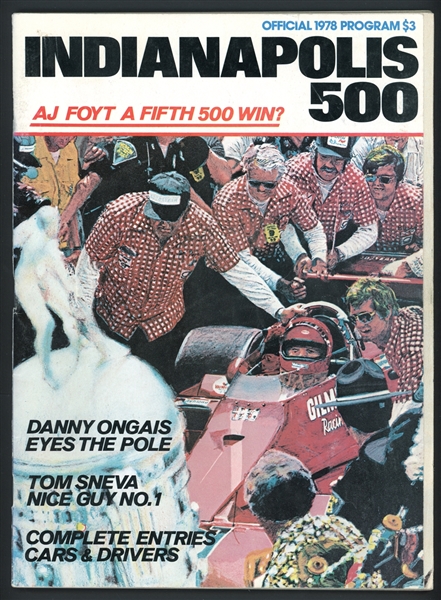 1978 Indianapolis 500 Official Program