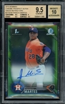 2016 Bowman Chrome Prospect Autos Green Refractors #CPAFM Francis Martes (62/99) BGS 9.5 GEM MINT AUTO 10