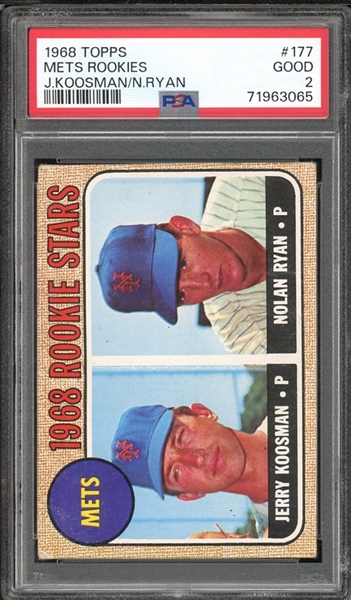 1968 Topps #177 Koosman/Ryan PSA 2 GD