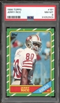 1986 Topps #161 Jerry Rice PSA 8 NM-MT