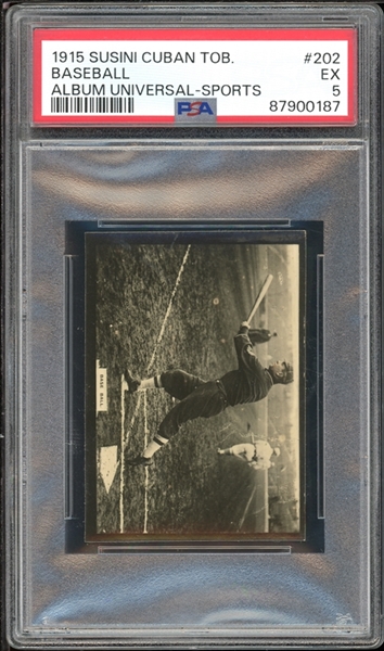 1915 Susini Cuban Tobacco Baseball Album Universal - Sports #202 PSA 5 EX