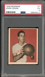 1948 Bowman #7 John Logan PSA 5 EX