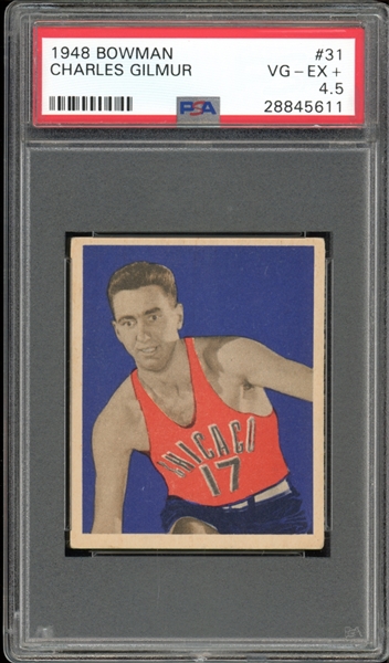 1948 Bowman #31 Charles Gilmur PSA 4.5 VG-EX+