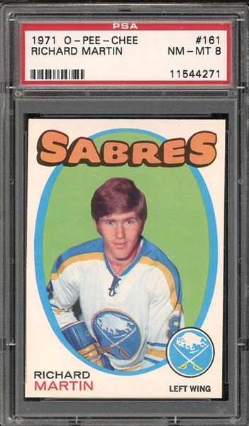 1971 O-Pee-Chee #161 Richard Martin PSA 8 NM-MT