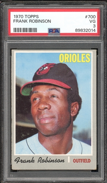 1970 Topps #700 Frank Robinson PSA 3 VG