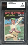 1971 Topps #20 Reggie Jackson BVG 7 NM