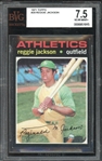 1971 Topps #20 Reggie Jackson BVG 7.5 NM+