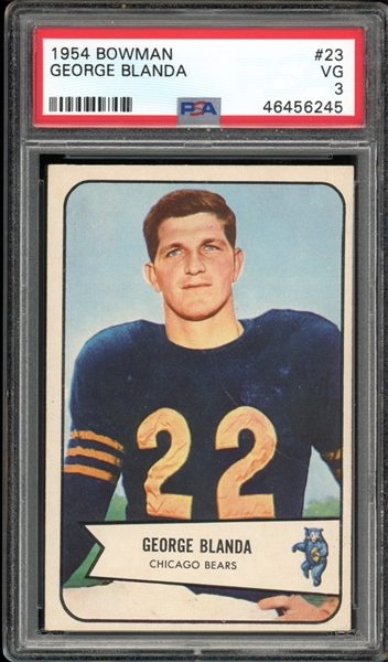 1954 Bowman #23 George Blanda PSA 3 VG