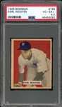 1949 Bowman #189 Earl Wooten PSA 4.5 VG-EX+