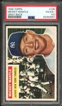 1956 Topps #135 Mickey Mantle Gray Back PSA 4.5 VG-EX+