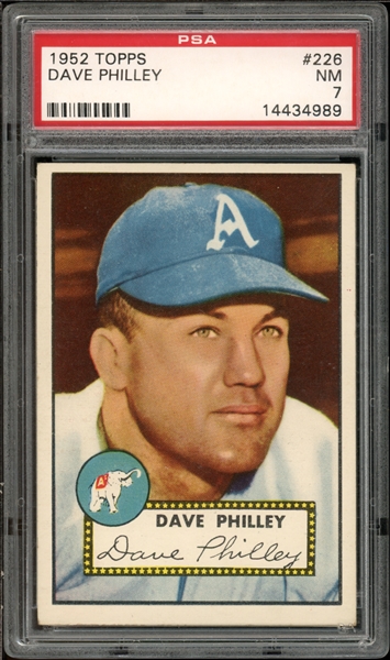 1952 Topps #226 Dave Philley PSA 7 NM