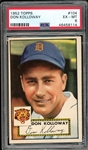 1952 Topps #104 Don Kolloway PSA 6 EX-MT