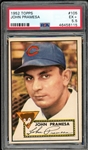 1952 Topps #105 John Pramesa PSA 5.5 EX+