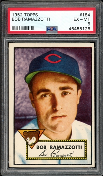 1952 Topps #184 Bob Ramazzotti PSA 6 EX-MT