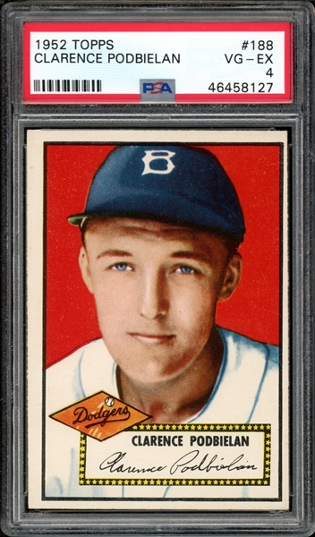 1952 Topps #188 Clarence Podbielan PSA 4 VG-EX