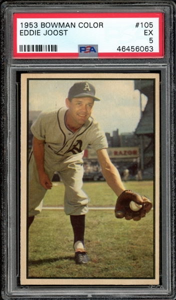 1953 Bowman Color #105 Eddie Joost PSA 5 EX