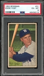 1952 Bowman #331 Eddie Yost PSA 6 EX-MT