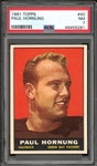 1961 Topps #40 Paul Hornung PSA 7 NM