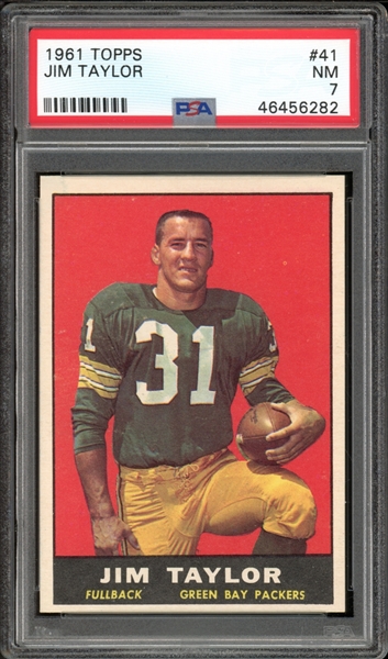 1961 Topps #41 Jim Taylor PSA 7 NM