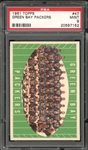 1961 Topps #47 Green Bay Packers PSA 9 MINT