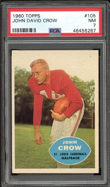 1960 Topps #105 John David Crow PSA 7 NM