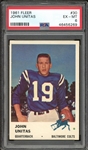 1961 Fleer #30 John Unitas PSA 6 EX-MT