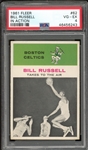 1961 Fleer #62 Bill Russell In Action PSA 4 VG-EX