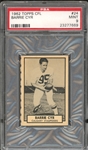 1962 Topps CFL #24 Barrie Cyr The One and Only PSA 9 MINT with None Graded Higher