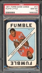 1971 Topps Game Cards #17 Floyd Little The One and Only PSA 10 GEM MINT