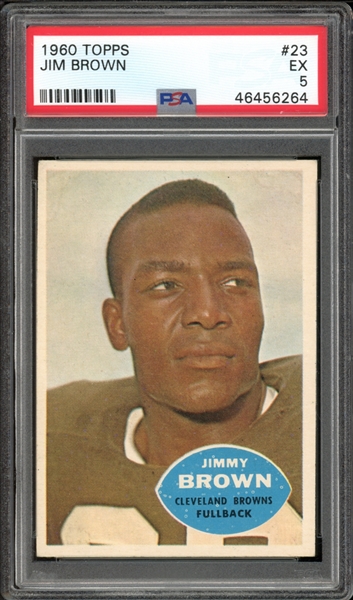 1960 Topps #23 Jim Brown PSA 5 EX