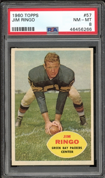 1960 Topps #57 Jim Ringo PSA 8 NM-MT