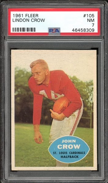 1960 Topps #105 John Crow PSA 7 NM