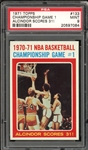 1971 Topps #133 Championship Game 1 Alcindor Scores 31! PSA 9 MINT