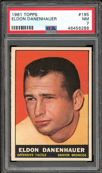 1961 Topps #195 Eldon Danenhauer PSA 7 NM