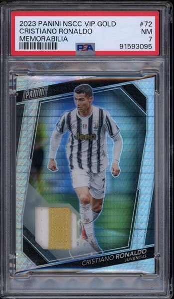 2023 Panini NSCC VIP Gold Memorabilia (4/7) #72 Cristiano Ronaldo PSA 7 NM