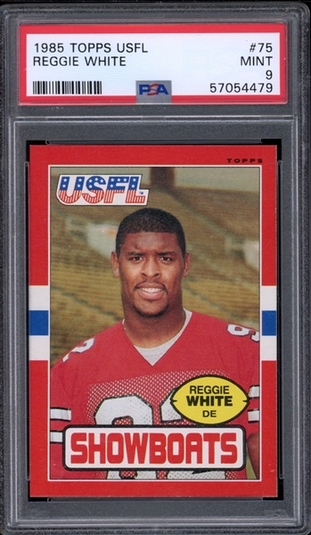 1985 Topps USFL #75 Reggie White PSA 9 MINT