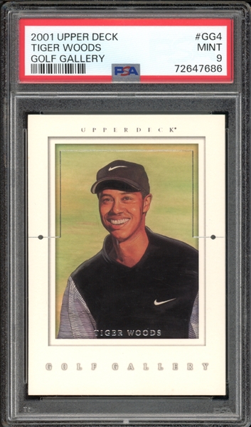 2001 Upper Deck Golf Gallery #GG4 Tiger Woods PSA 10 GEM MINT