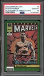 2022 Donruss UFC Octagon Marvels- Green Flood #8 Dustin Poirier PSA 10 GEM MINT